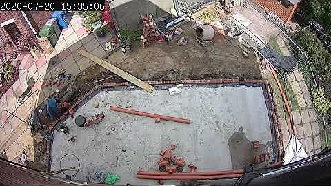 Time Lapse video, double storey side extension