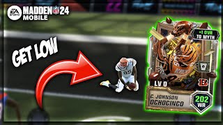 OCHOCINCO GETS LOW FOR THE TOUCHDOWN!! MADDEN MOBILE 24 GAMEPLAY!!