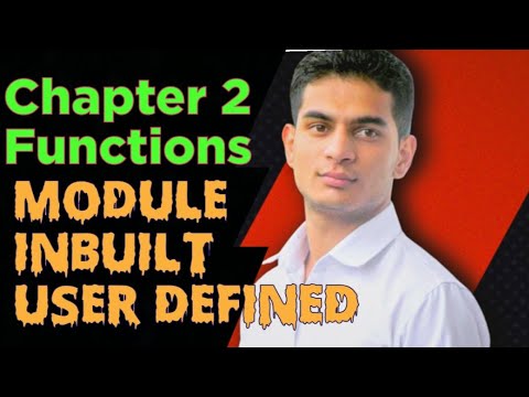 Functions | Inbuilt Module User-Defined | Class 12 Computer Science ...