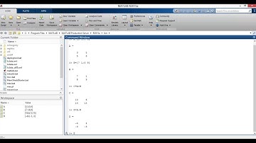 SUMA,RESTA,MULTIPLICACIÓN,DETERMINANTE,INVERSA Y TRASPUESTA DE MATRIZ EN MATLAB