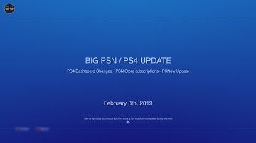 BIG PSN Update (New Subscription) / PS4 Update (Dashboard Ads) / PSNow Update !