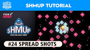 Making a Shmup #24 - Spread Shots - Pico-8 Hero