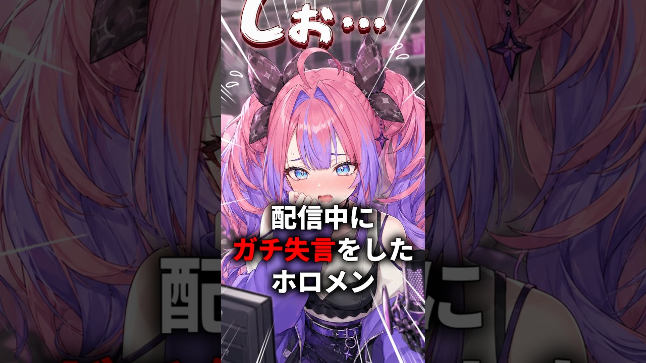 配信中にガチの失言をしてしまったホロメン　#shorts #ホロライブ #ホロライブ切り抜き