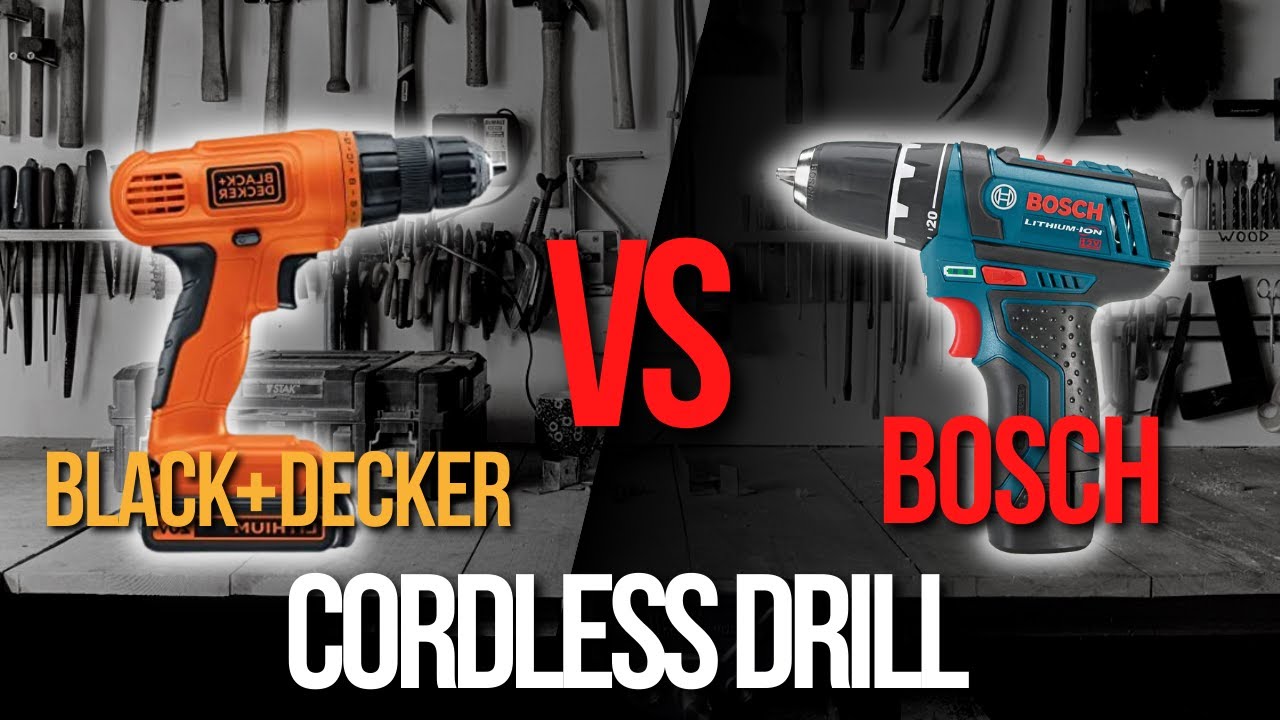 plakboek Pikken effect 🧰 Bosch vs Black and Decker Cordless Impact Drill : Which one is the best?  - YouTube