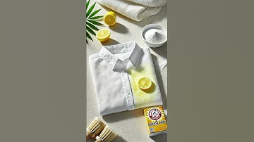 Simple Trick to Remove Stains from White Shirts!