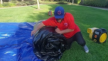 How-to takedown / rolling Instruction for 20ft INTIMATE American made inflatable movie screen