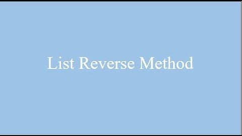 Python List Reverse Method Explained: Fast and Simple Techniques | # 20 | @CodiesBuddies