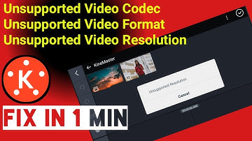 kinemaster unsupported video problem solve|How to Solve Unsupported Video Codec Format in kinemaster