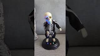 Gemmy Fancying Skeleton Pitbull Fireball