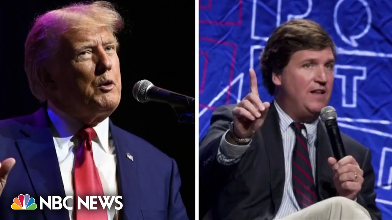 Trump has already recorded his debate-night interview with Tucker Carlson Trump has already recorded his debate-night interview with Tucker Carlson