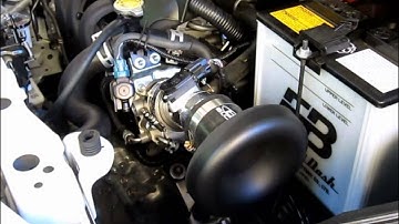 Yaris 1NZ-FE with BLOX 6 inch Diameter Velocity Stack, Air Filter Removed