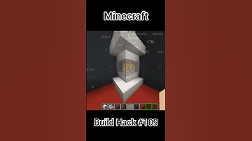 Minecraft Build Hack #109 Fireplace #minecraft #buildhacks #lifehacks #viralvideo #shorts