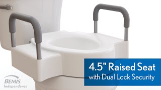 4 5 in Raised Seat Better Level with Dual Lock Security