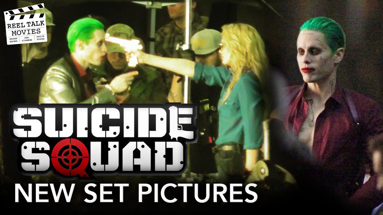 [SUICIDE SQUAD] Joker & Harley Quinn Set Pictures REACTION