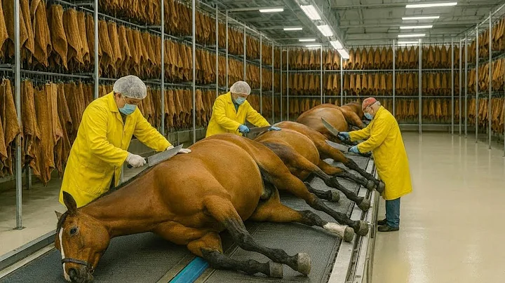 Inside the Horse Leather Factory–Million-Dollar Products Are Made from Horse Skin Full Process