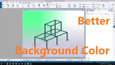 How to change background color in Tekla Structures