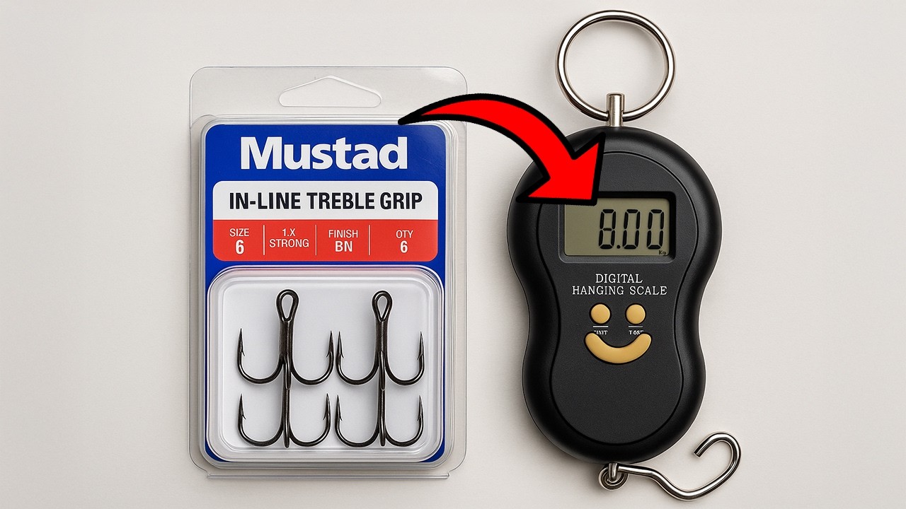 Kiek svorio atlaikys Mustad kabliukai?