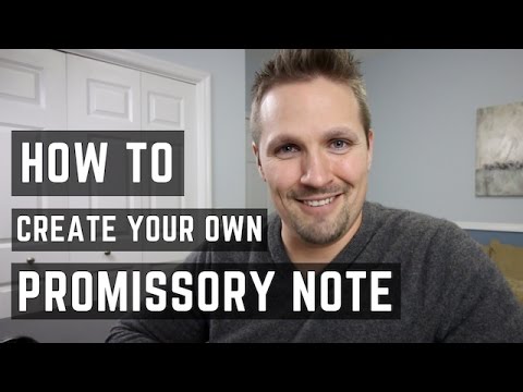 Video: How To Fill Out A Promissory Note