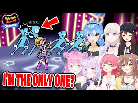 Hololive Girls Keep Messing Up as Idol Backup Dancers in Rhythm Heaven Groove【ENG SUB】