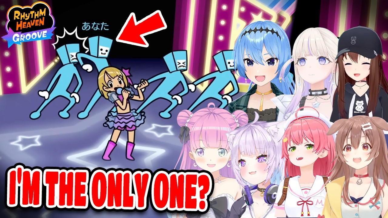 Hololive Girls Keep Messing Up as Idol Backup Dancers in Rhythm Heaven Groove【ENG SUB】