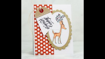 Unity Quick Tip: Clean and Simple Holiday Card with Tag Sentiment Accent