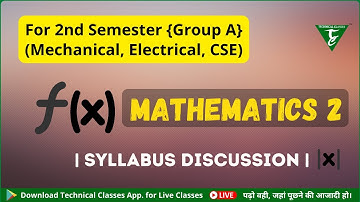 Mathematics 2 || 2nd Sem. || Group -A(Mechanical, Electrical, CSE) || SBTE Bihar Polytechnic