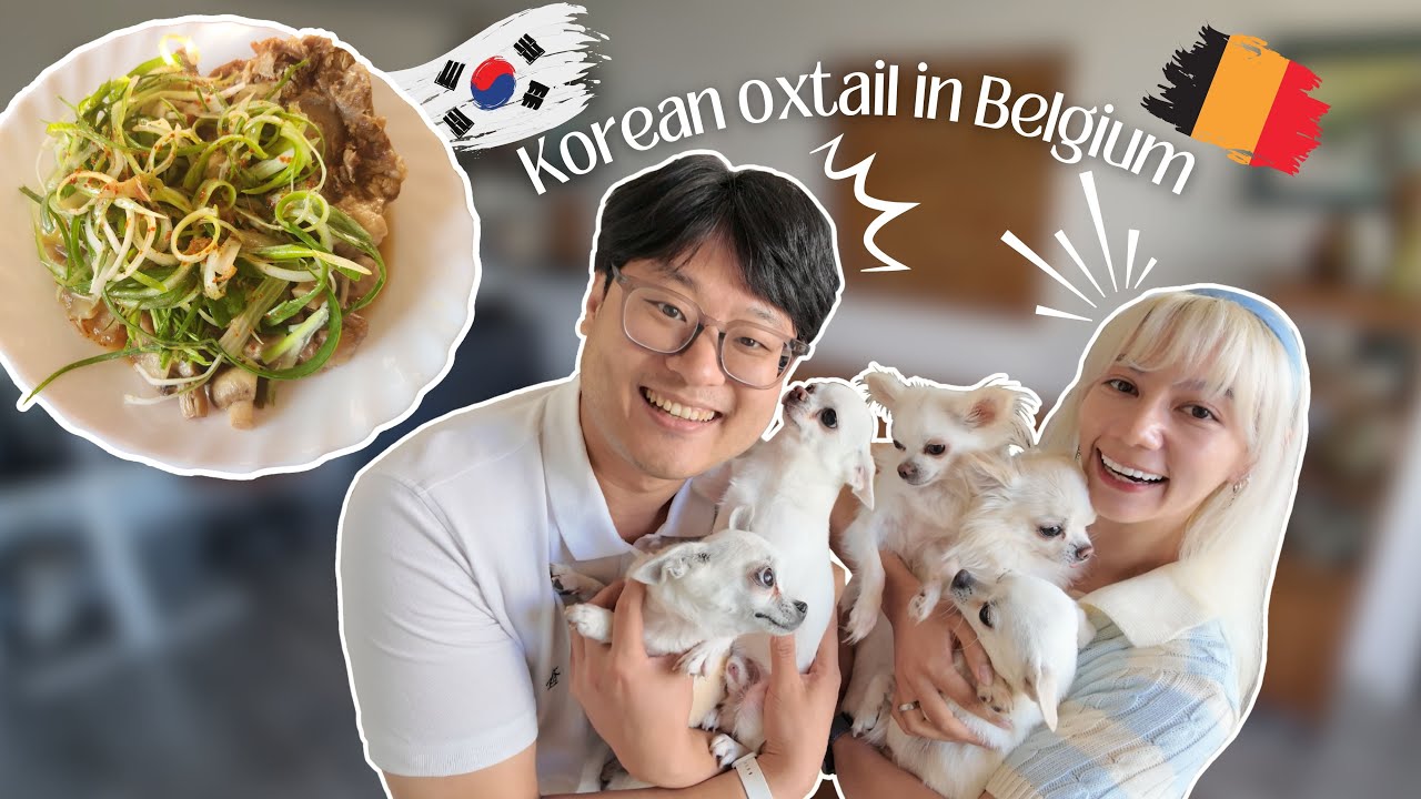 Korean oxtail cooking in Belgium