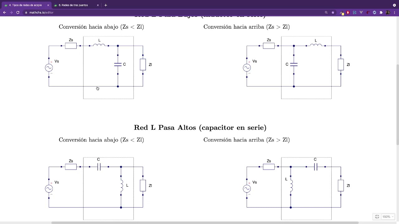 Todo lo que debes saber sobre redes de acople de impedancias Como diseñar red PI, red T, red L Todo lo que debes saber sobre redes de acople de impedancias Como diseñar red PI, red T, red L