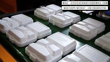 PS foam lunch box polystyrene white styrofoam food containers making machine
