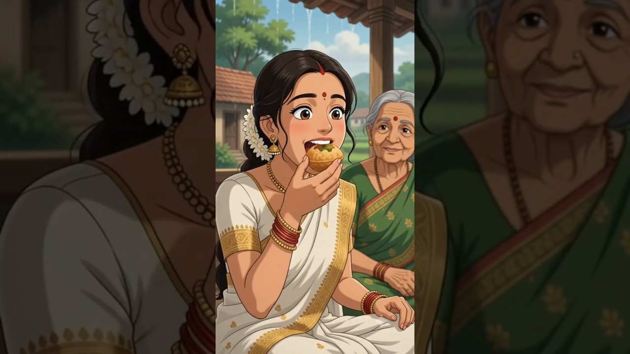 A Peaceful Day in an Indian Village 🌾 | Homemade Golgappas & Family Time #shorts #ghibli #asmr
