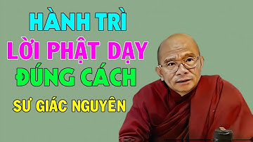 Hành Trì Lời Phật Đúng Cách | Sư Giác Nguyên | Sư Toại Khanh