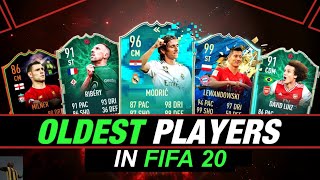 OLDEST PLAYERS IN FIFA 20 (Ft. Ronaldo, Ibrahimovic, Buffon, etc)