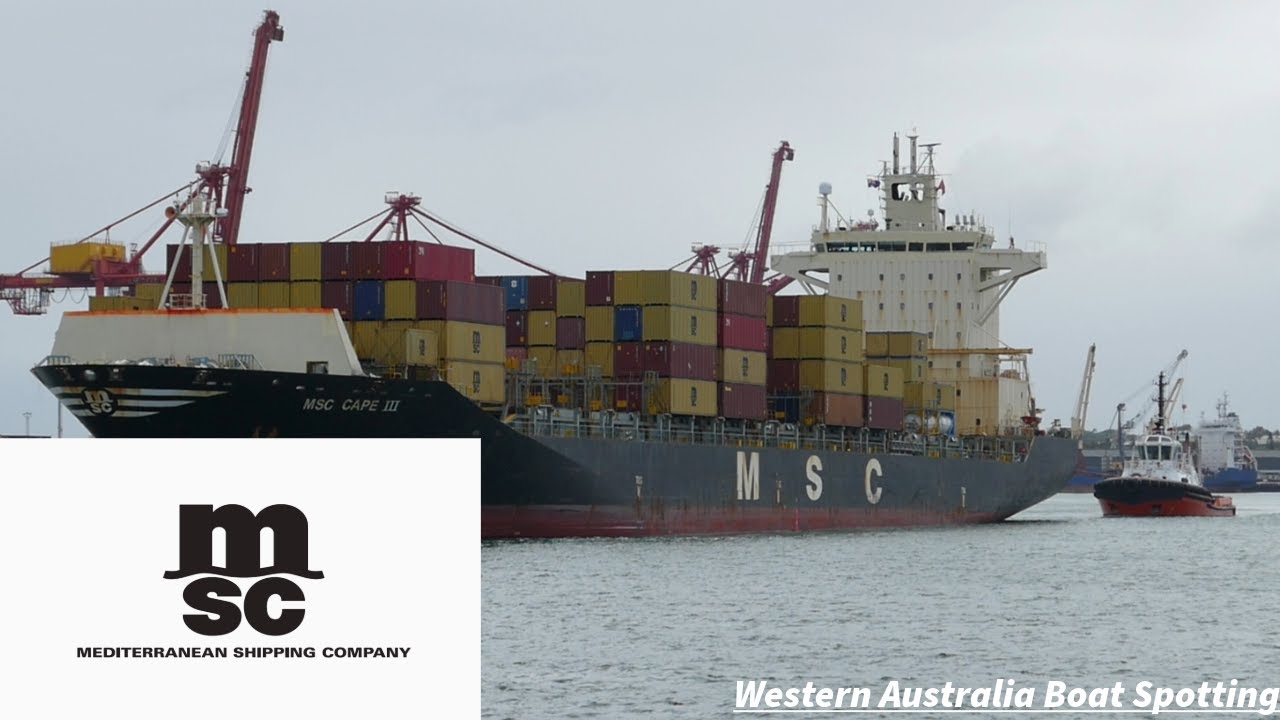 FREMANTLE BOAT SPOTTING | MSC Container ship Cape III departs Fremantle for Adelaide