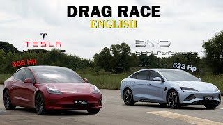 BYD Seal Performance vs Tesla Model 3 Performance DRAG RACE