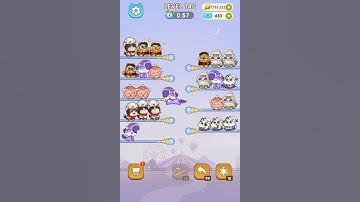 Cat Sort Puzzle: Cute Pet Game (level 140) #catsort #sonatgame #catsortpuzzle