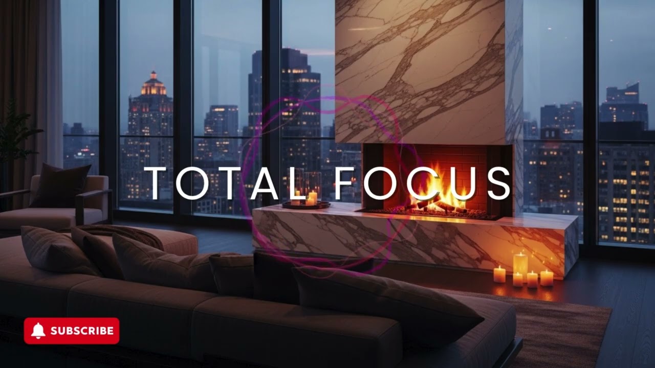 Urban Night Ambience | Relaxing Work Music for Focused Evening Tasks