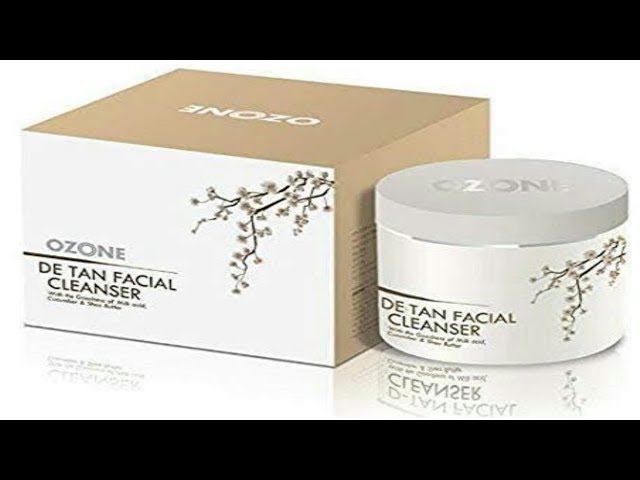 OZONE  DE  TAN FACIAL  CLEANSER Review and demo Remove  Tan  instantly step by step (Hindi)