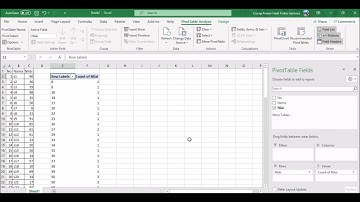 Membuat Histogram menggunakan pivot table di MS Excel