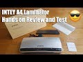 INTEY A4 Laminator Review and Test