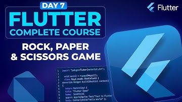 Rock, Paper & Scissors Game (MiniProject) - Flutter Course for Beginners #7