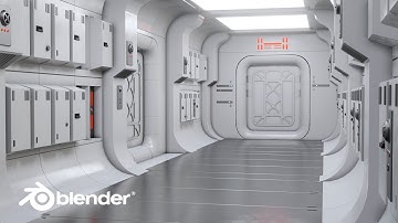 Star Wars Corridor Blender FREE MODEL