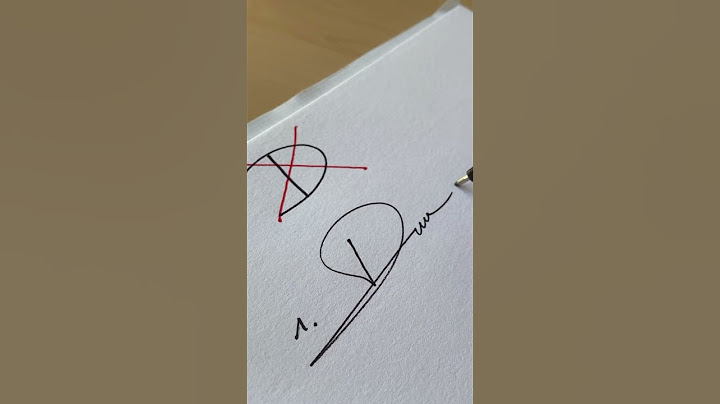 How to sign the letter D?❤️
