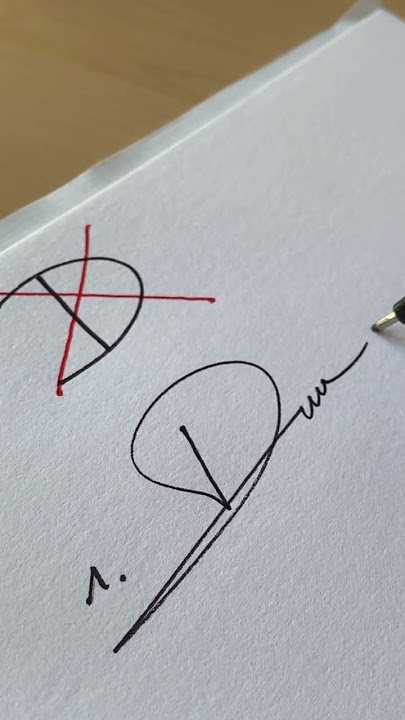 How to sign the letter D?❤️