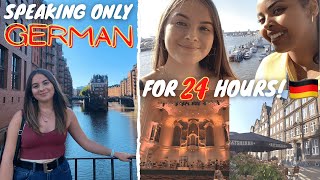 TRAVEL VLOG IN GERMAN (w/ english subs)  24 HOURS IN HAMBURG *this was harder than expected lol*