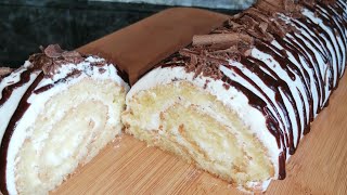 how to make Swiss roll cake at home Easy and fast