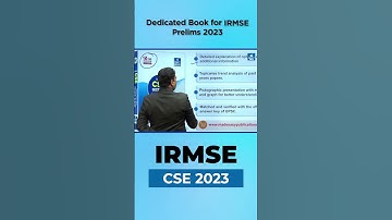 Dedicated Book for IRMSE Prelims 2023? | UPSC | B.Singh Sir CMD, NEXT IAS