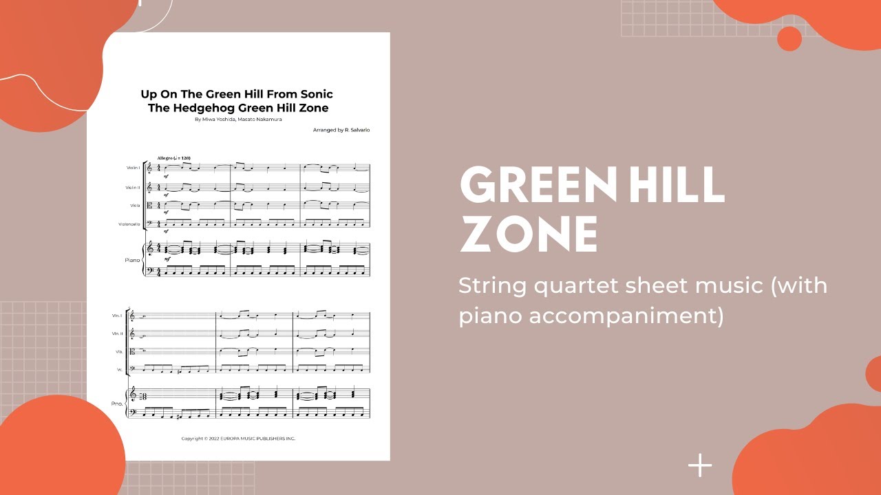 Free Sonic Green Hill Zone Theme by Masato Nakamura sheet music