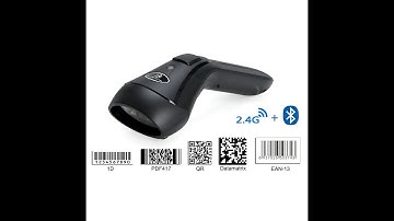Koolertron Dual 2.4G Wireless + Bluetooth Rechargeable Bar Code Scanner