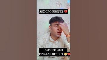 SSC CPO 2024 RESULT OUT-Journey Ends here 💔#ssccpo #ssccporesult #trending #motivation #emotional