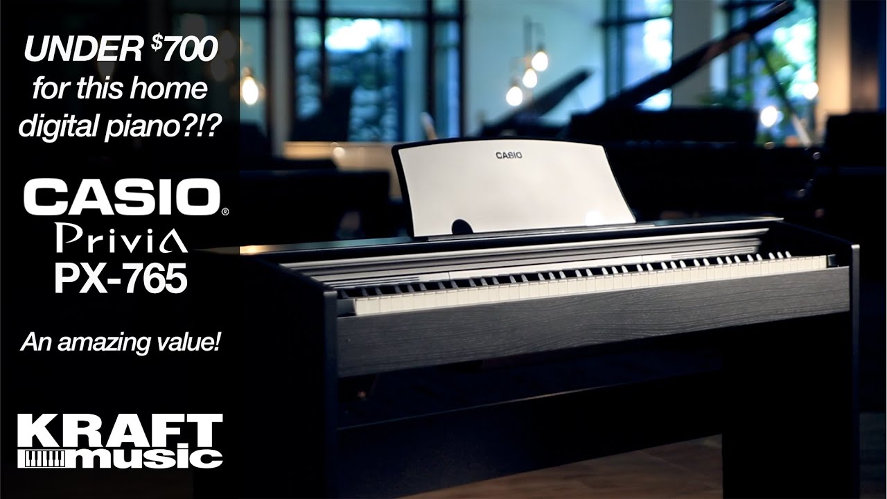 電子ピアノ CASIO PREVIA Casio Privia PX-765 Digital Piano - Black HOME ESSENTIALS